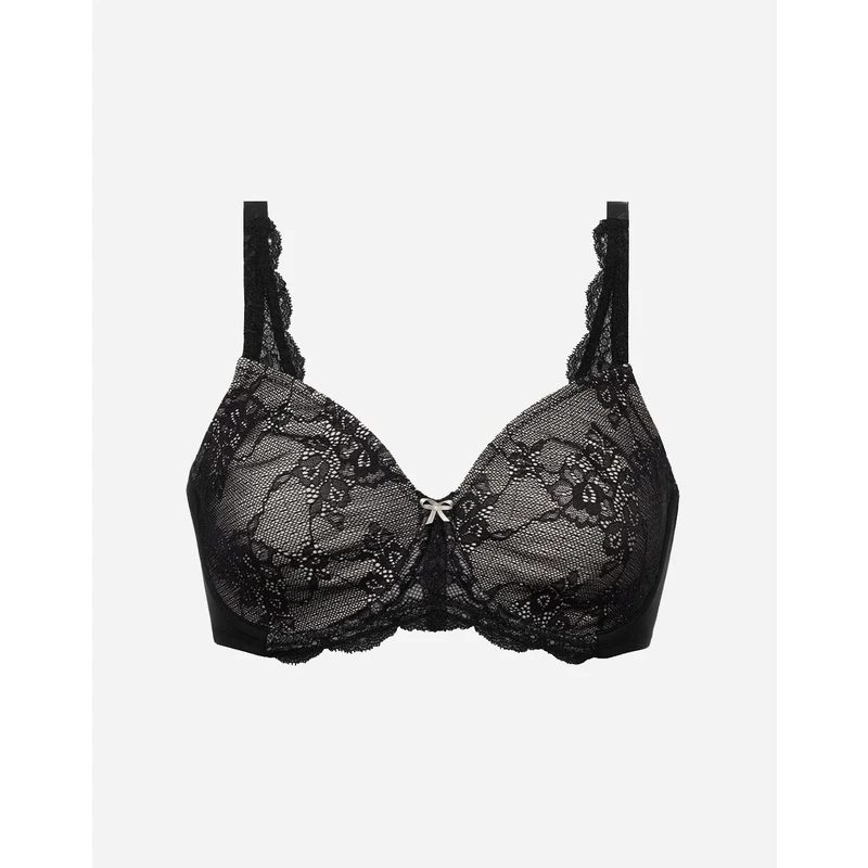 Triumph Shape Contouring Sensation Reggiseno Con Pizzo Floreale 3D – Taglie Forti (fino A 95G) In Confezione Doppia