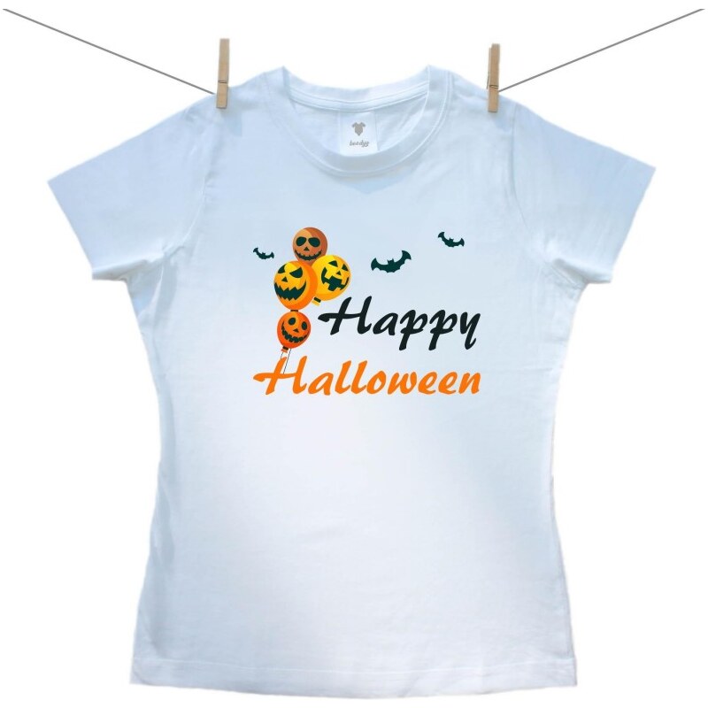 Boodyy Dámské triko s krátkým rukávem Happy Halloween