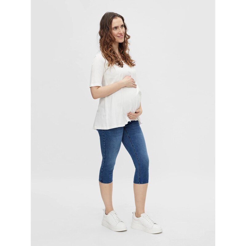 MAMALICIOUS Džíny SARNIA modrá džínovina / světle šedá