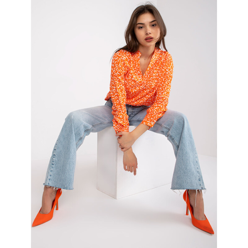 Italy Moda Blouse-DHJ-BZ-6825.56-orange
