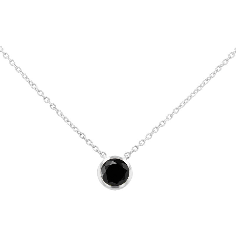 Eppi Bezel náhrdelník s černým diamantem Jonie