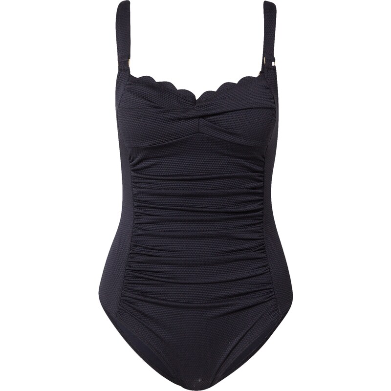Hunkemöller Plavky Scallop černá 68923414