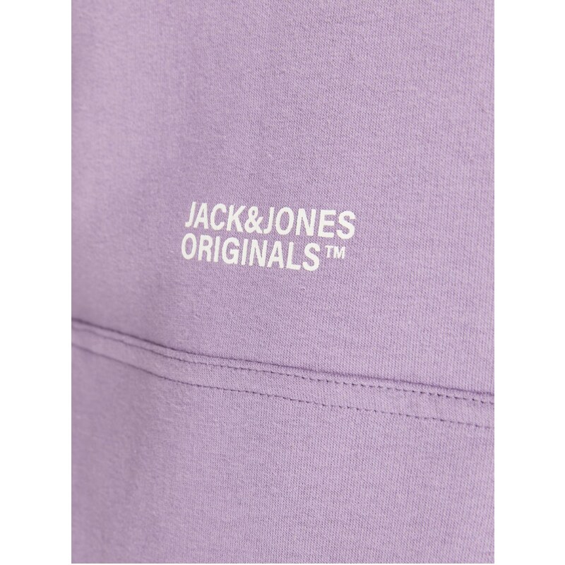 Fialová mikina s kapucí Jack & Jones World Wide - Pánské