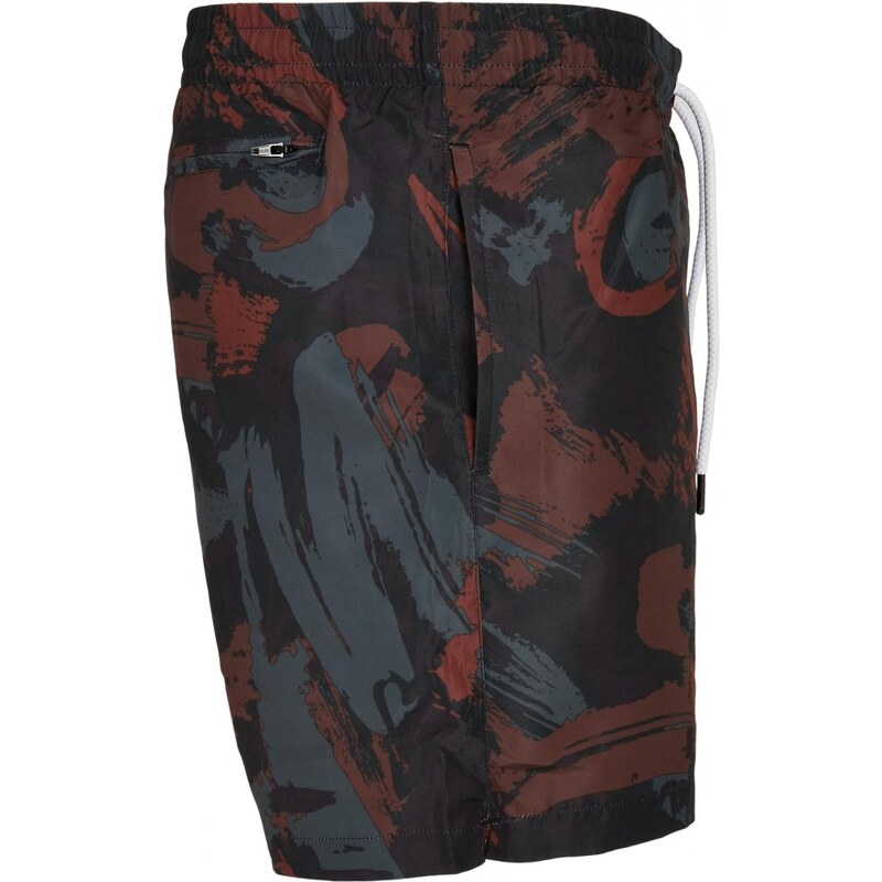 Pánské koupací šortky Urban Classics Pattern Swim Shorts - 80's aop