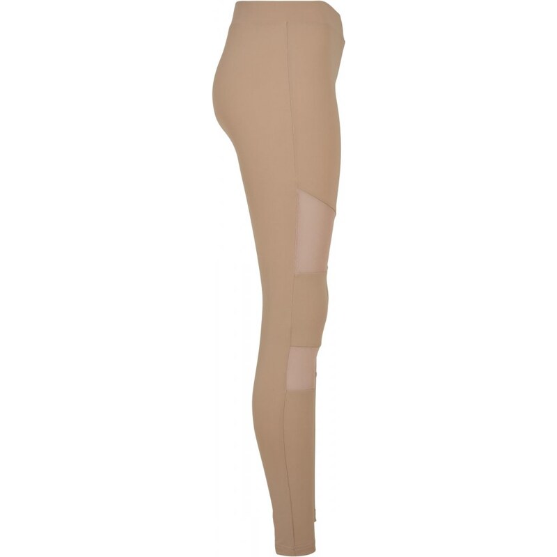 URBAN CLASSICS Ladies Tech Mesh Leggings - softtaupe