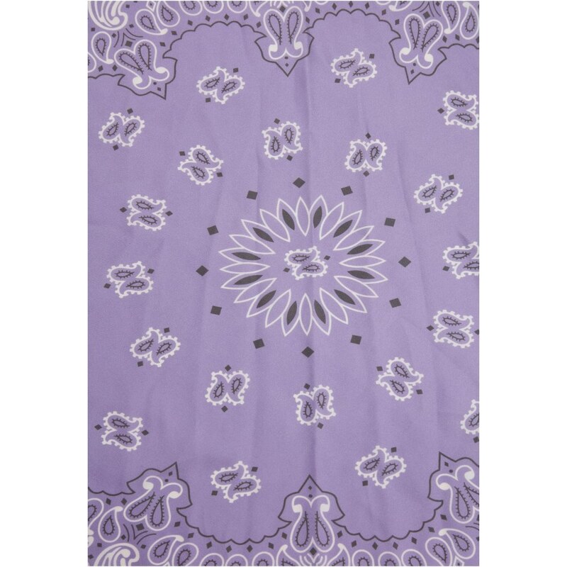 URBAN CLASSICS Satin Bandana 2-Pack - lavender/asphalt