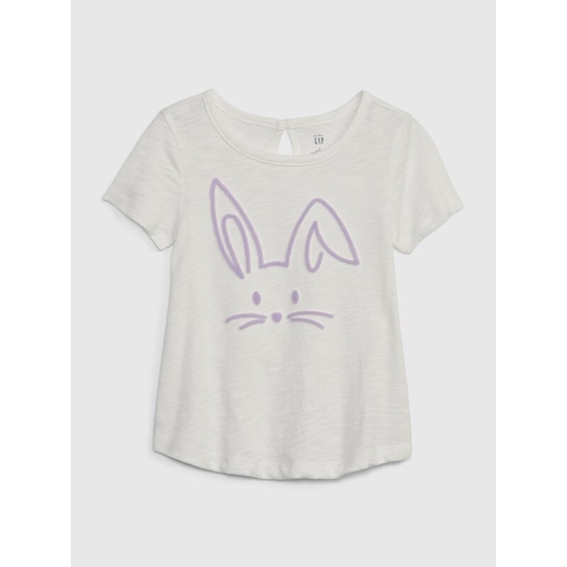 GAP Dětské tričko organic zajíc - Holky