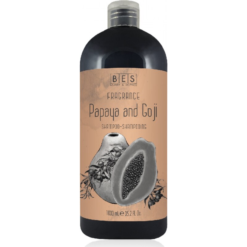 Bes Fragrance Papaya a Goji šampon na vlasy 1000 ml