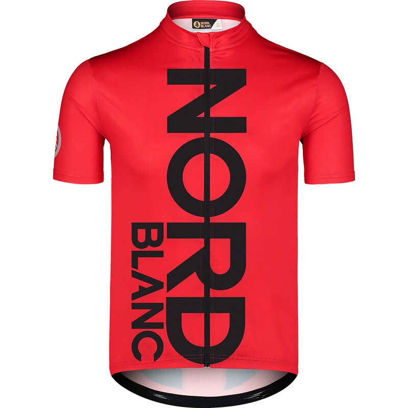 Nordblanc Červený pánský cyklo dres LOGO