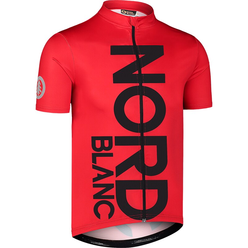 Nordblanc Červený pánský cyklo dres LOGO