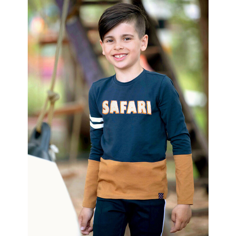 B-nosy Chlapecké tričko s dlouhým rukávem SAFARI