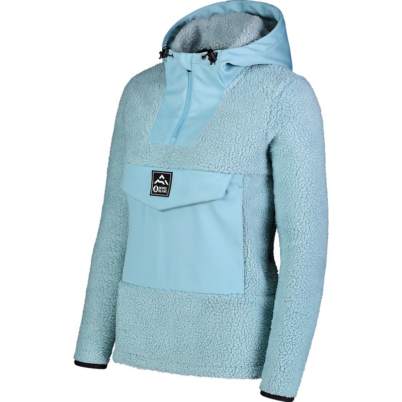 Nordblanc Modrá dámská sherpa fleece bunda BACKSTROKE