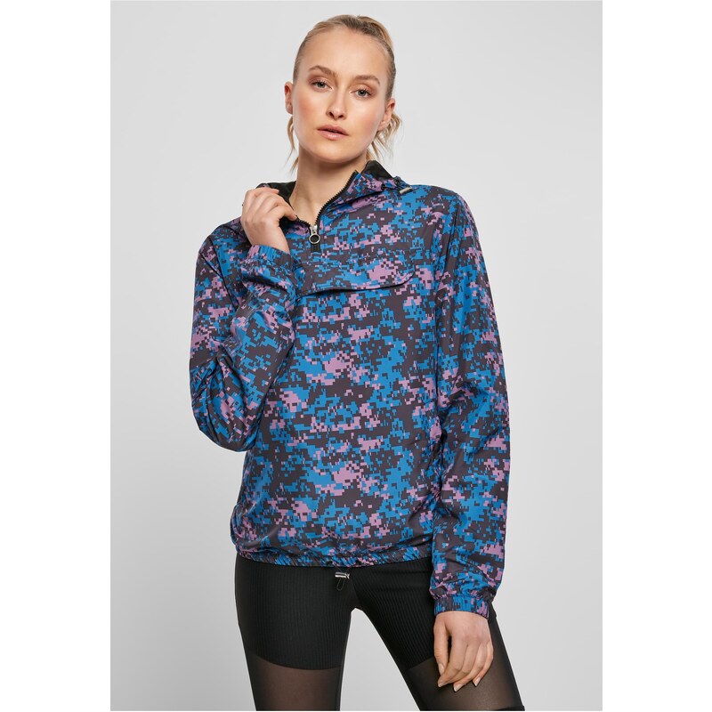 Urban Classics Dámská bunda Camo Pull Over Jacket digitální