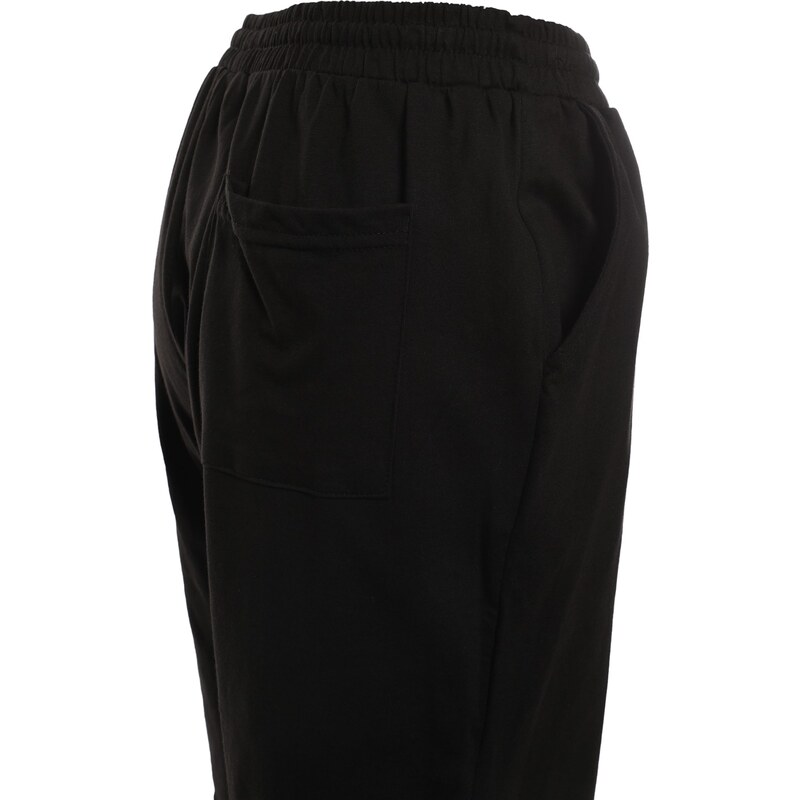 Trendyol Black Knitted Shorts Pajamas Set
