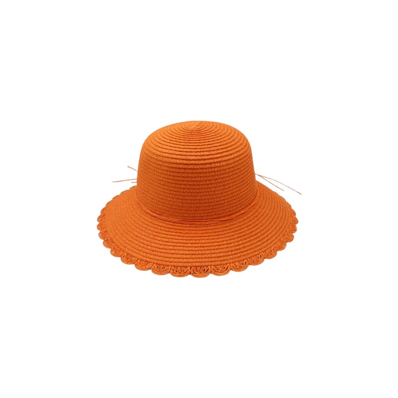 Hologramme Paris Dámský letní klobouk Hermine oranžový