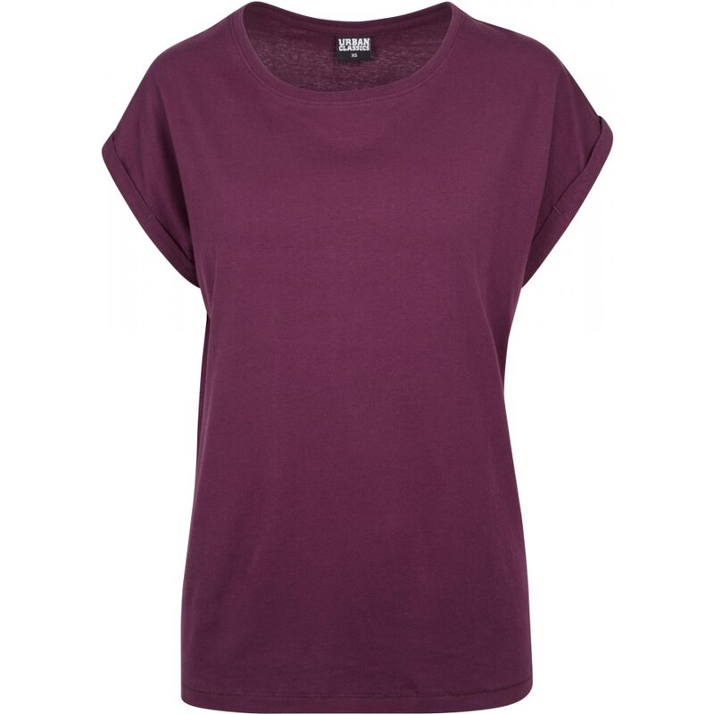 Fialové dámské tričko Urban Classics Ladies Extended Shoulder Tee