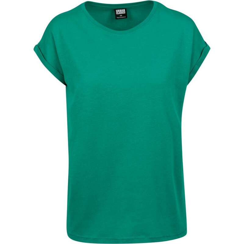 URBAN CLASSICS Ladies Extended Shoulder Tee - fresh green