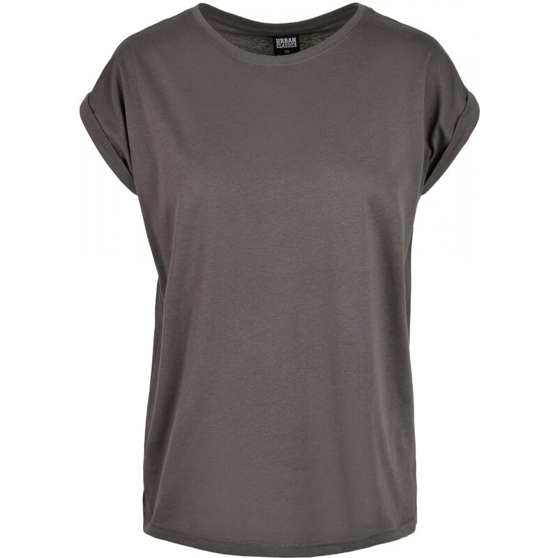 URBAN CLASSICS Ladies Extended Shoulder Tee - darkshadow
