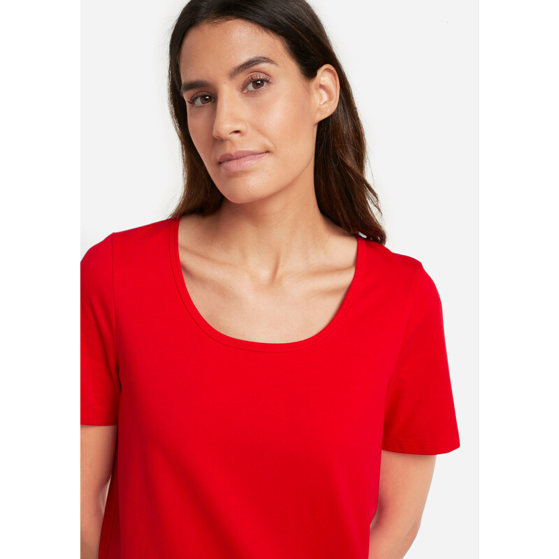 bonprix Základní dlouhé tričko (2 ks v balení) Červená