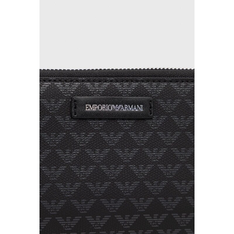 Peněženka Emporio Armani dámský, černá barva, Y3H168 Y413E