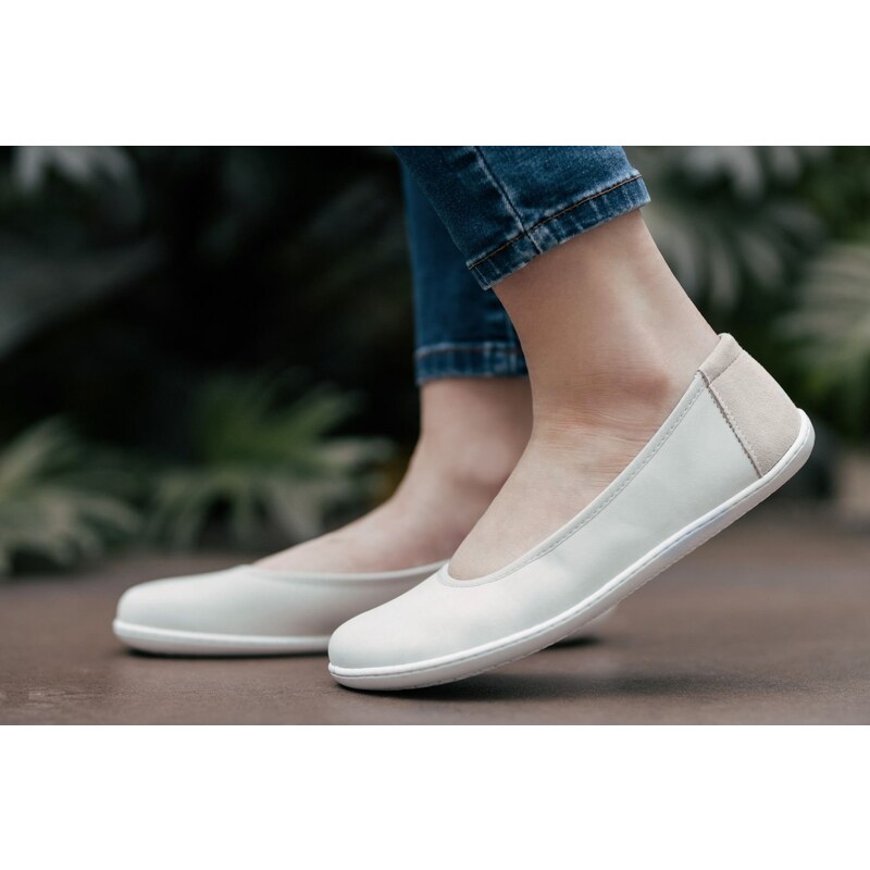 Barefoot baleríny Be Lenka - Sophie - Chalk White