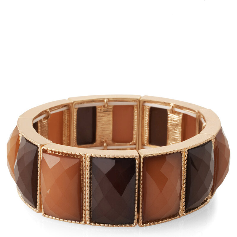 Esprit stretch bracelet, facet-cut stones