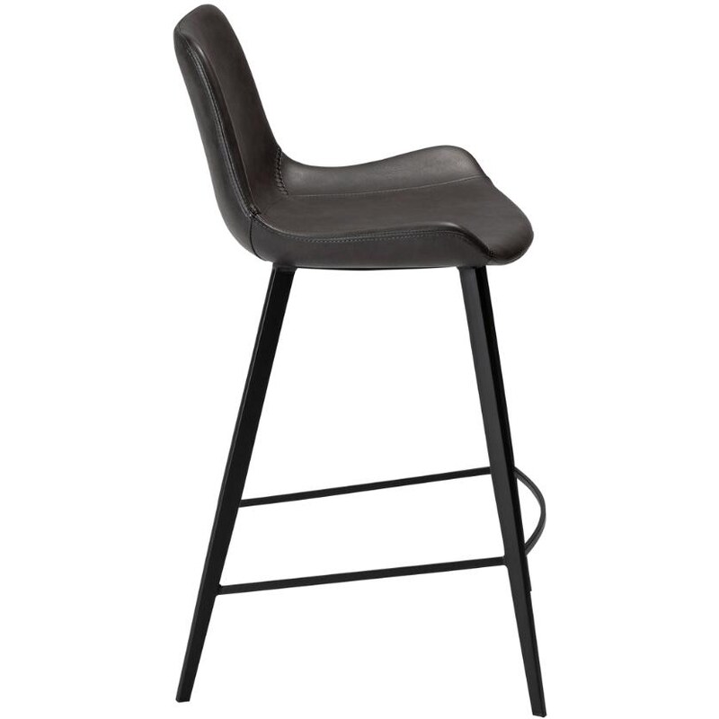 ​​​​​Dan-Form Vintage šedá koženková barová židle DAN-FORM Hype 65 cm