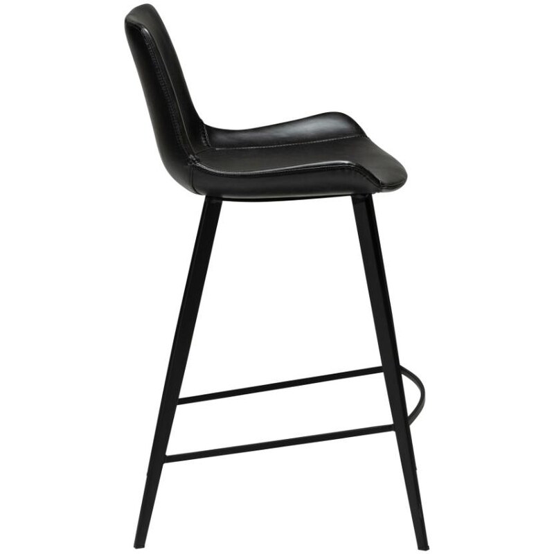 ​​​​​Dan-Form Vintage černá koženková barová židle DAN-FORM Hype 65 cm