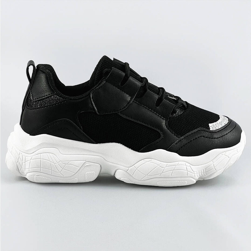 Černé dámské šněrovací tenisky sneakers (172) 68966309