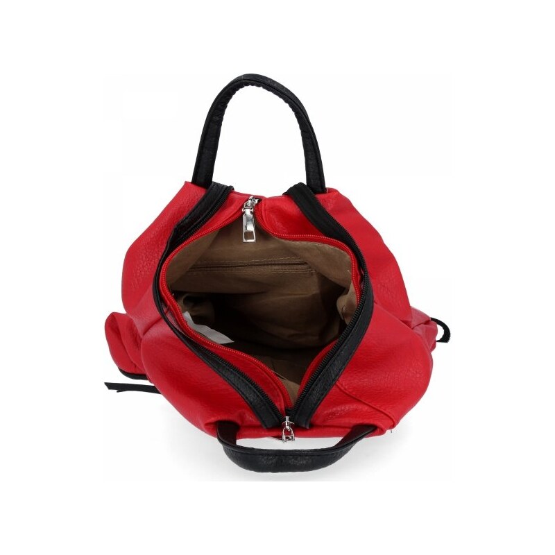 Dámská kabelka batůžek Hernan červená HB0206