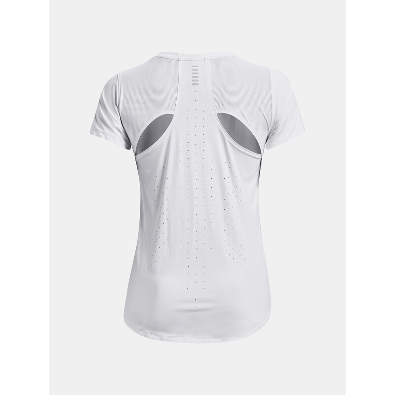 Under Armour Tričko UA IsoChill Run Laser Tee-WHT - Dámské