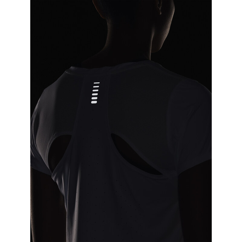 Under Armour Tričko UA IsoChill Run Laser Tee-WHT - Dámské