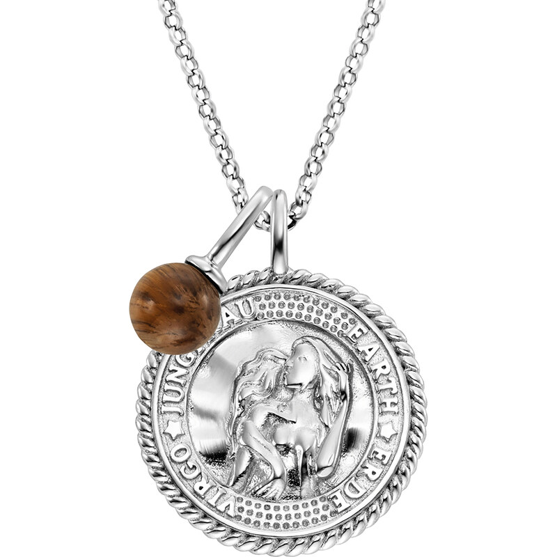 Engelsrufer Stříbrný náhrdelník Panna ERN-VIRGO-TEZI (řetízek, 2x přívěsek)