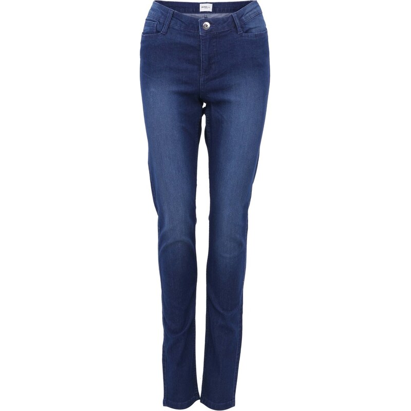 Modré strečové skinny džíny s vyšším pasem Vero Moda Shadow