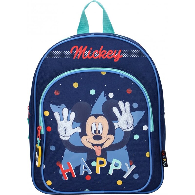 Vadobag Dětský batoh s přední kapsou Mickey Mouse - Happy