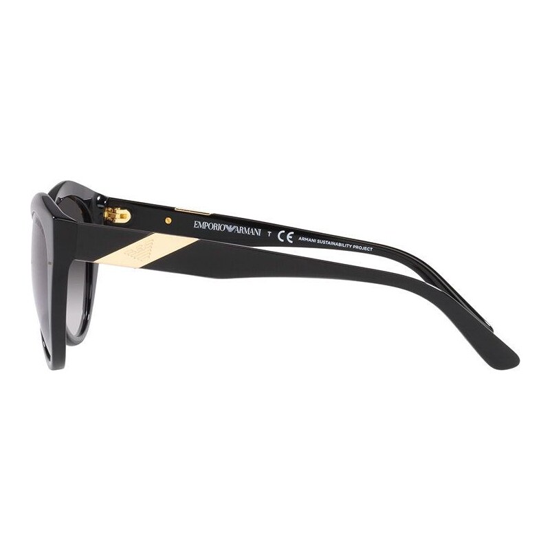 Sluneční brýle Emporio Armani dámské, černá barva