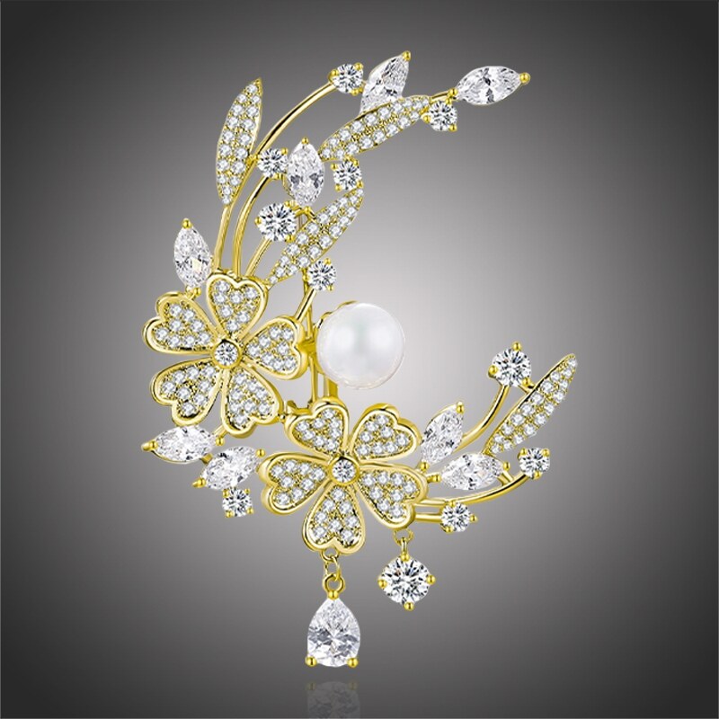 Éternelle Luxusní květinová brož Swarovski Elements Josette, 68996542