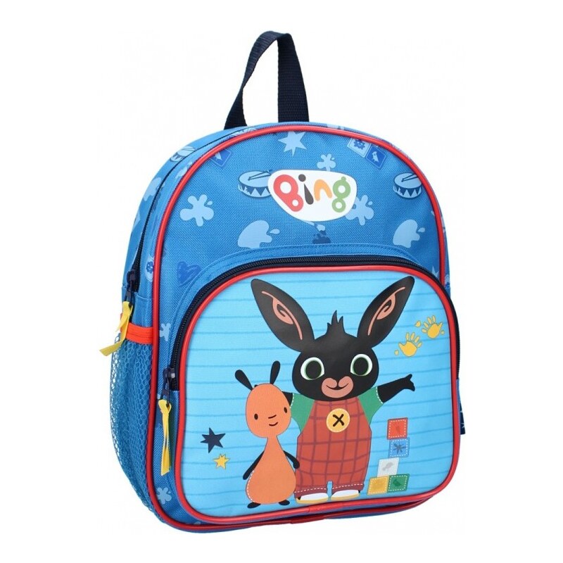 Vadobag Dětský předškolní batoh s přední kapsou Zajíček Bing a Flop / 29 x 23 x 8 cm