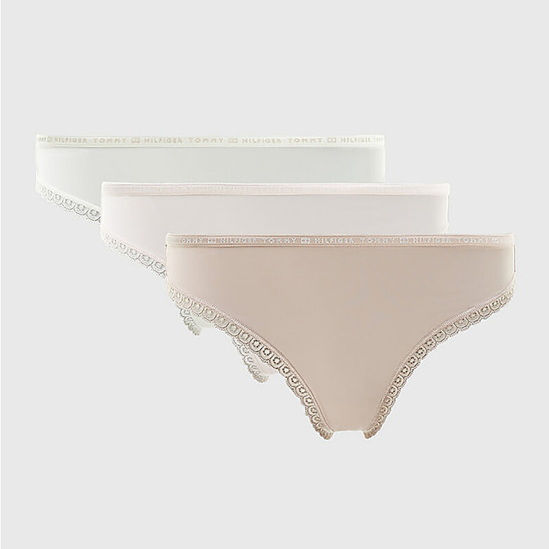 Tommy Hilfiger Dámská tanga Lace 3 Pack