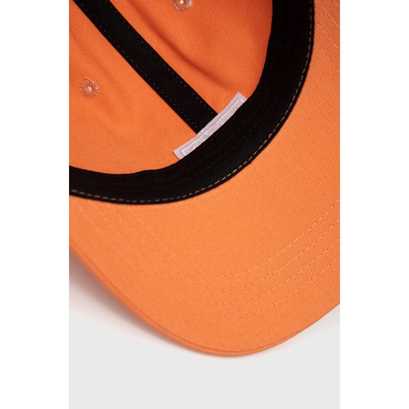 Bavlněná čepice Vans oranžová barva, s aplikací, VN0A36IUYST1-MELON