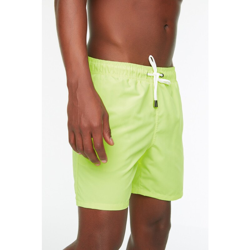 Trendyol Men's Yellow Basic Standard Swimwear Swim Shorts