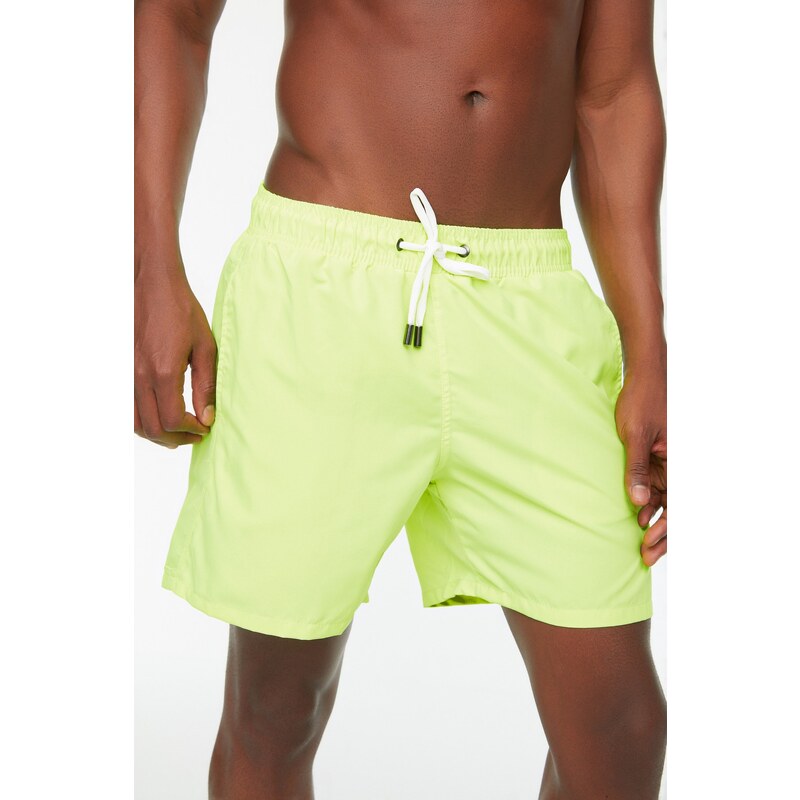 Trendyol Men's Yellow Basic Standard Swimwear Swim Shorts