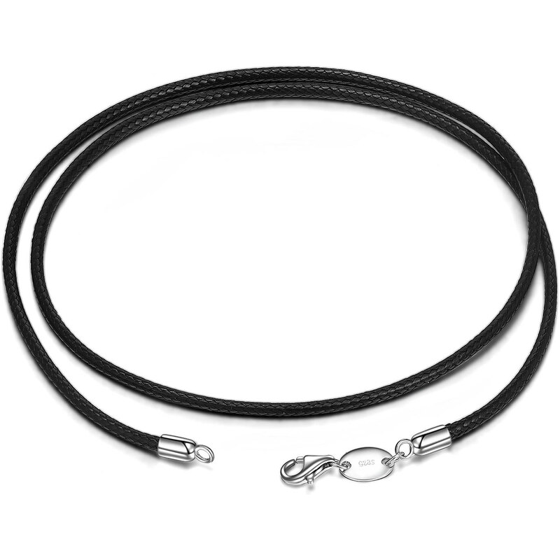 Olivie Černá šňůrka 54cm se stříbrným zapínáním 5846 68941894