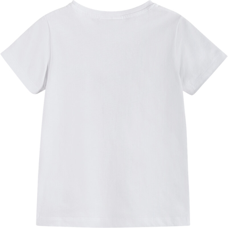 Reima Dětské tričko bílé s potiskem ptáka Timjami-Off white