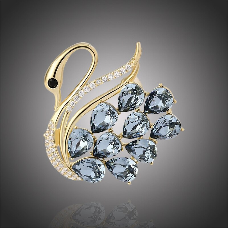 Éternelle Exkluzivní brož Swarovski Elements Mariana - labuť 69054641