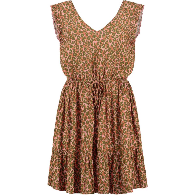 Shiwi Šaty FLORIDA hnědá / khaki / pink