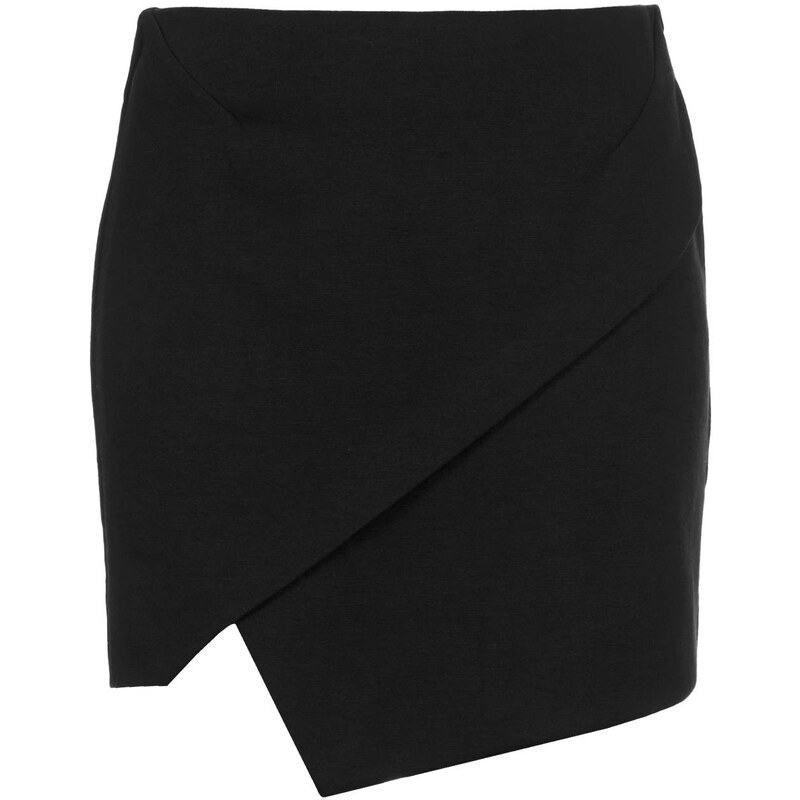 Topshop Asymmetric Wrap Mini Skirt