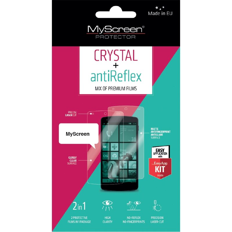 MyScreen PROTECTOR Crystal + antiReflex iPhone SE/5/5S/5C