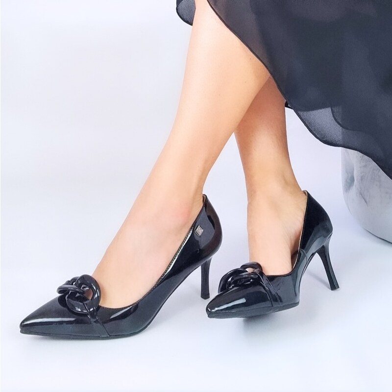 Lodičky Laura Biagiotti Patent Black