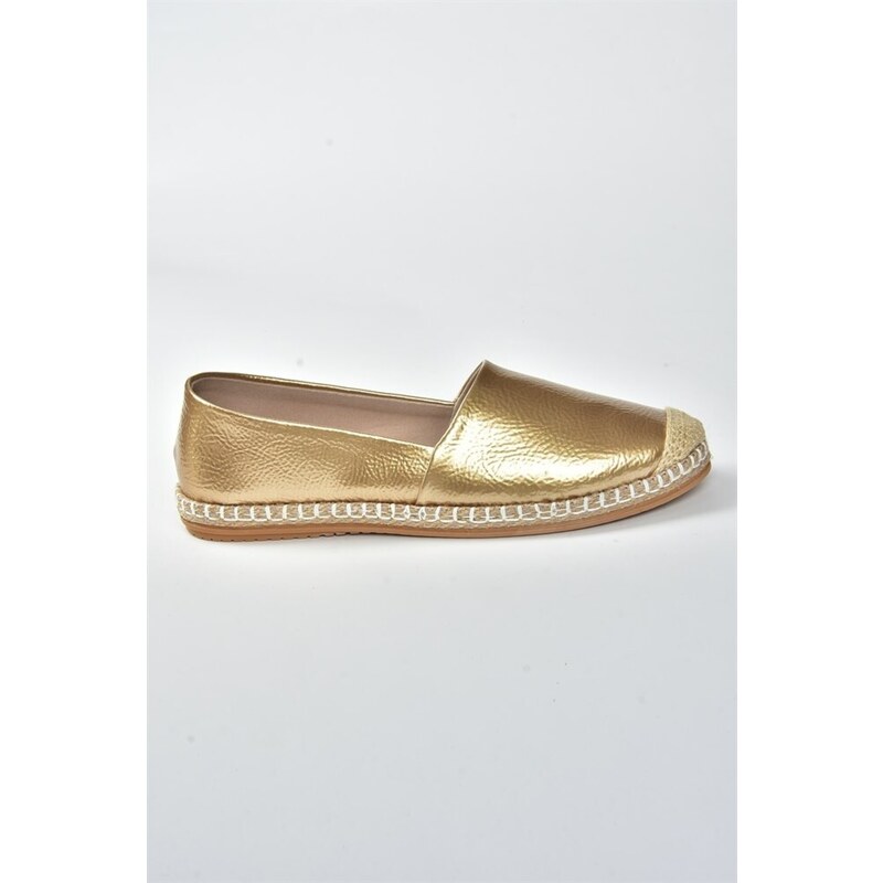 Fox Shoes Patent Leather Gold Casual Women's Shoes